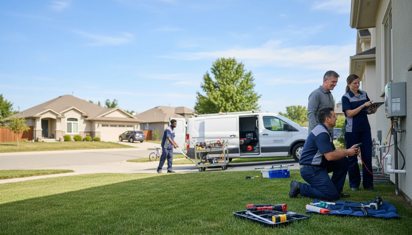 Tankless water heater service in Lavon, TX